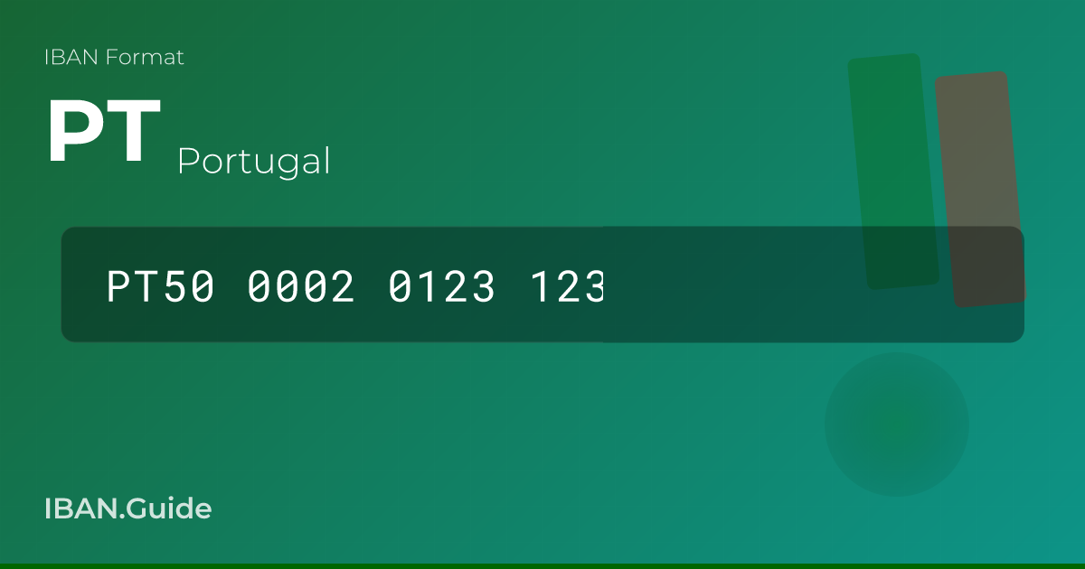 Portugal IBAN Format, Example & Validator | IBAN.Guide